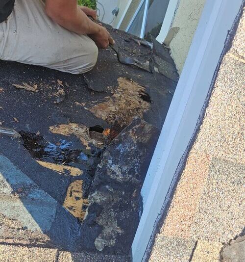 repairing a leaking roof
