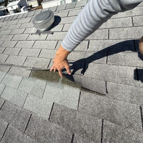 performing a roof inspection